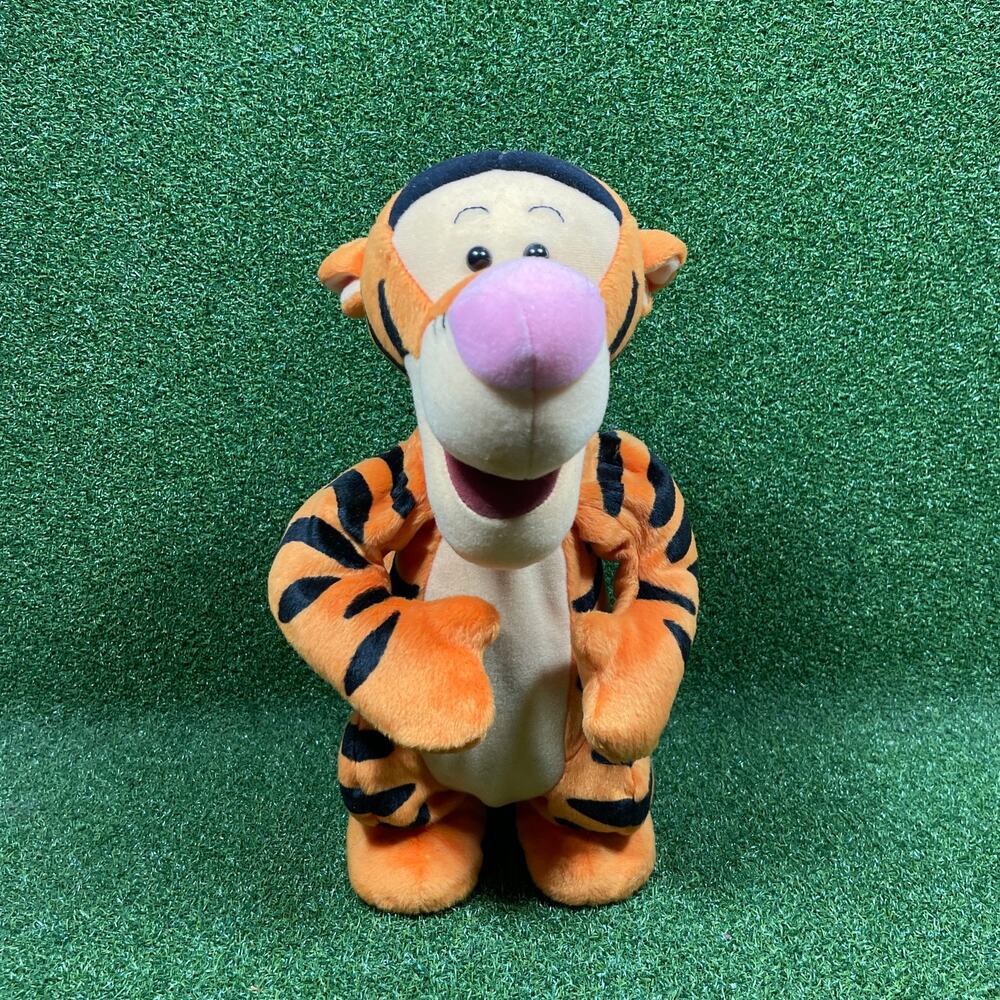 Vintage 1998 Disney Bounce Around Tigger Interactive Plush Toy